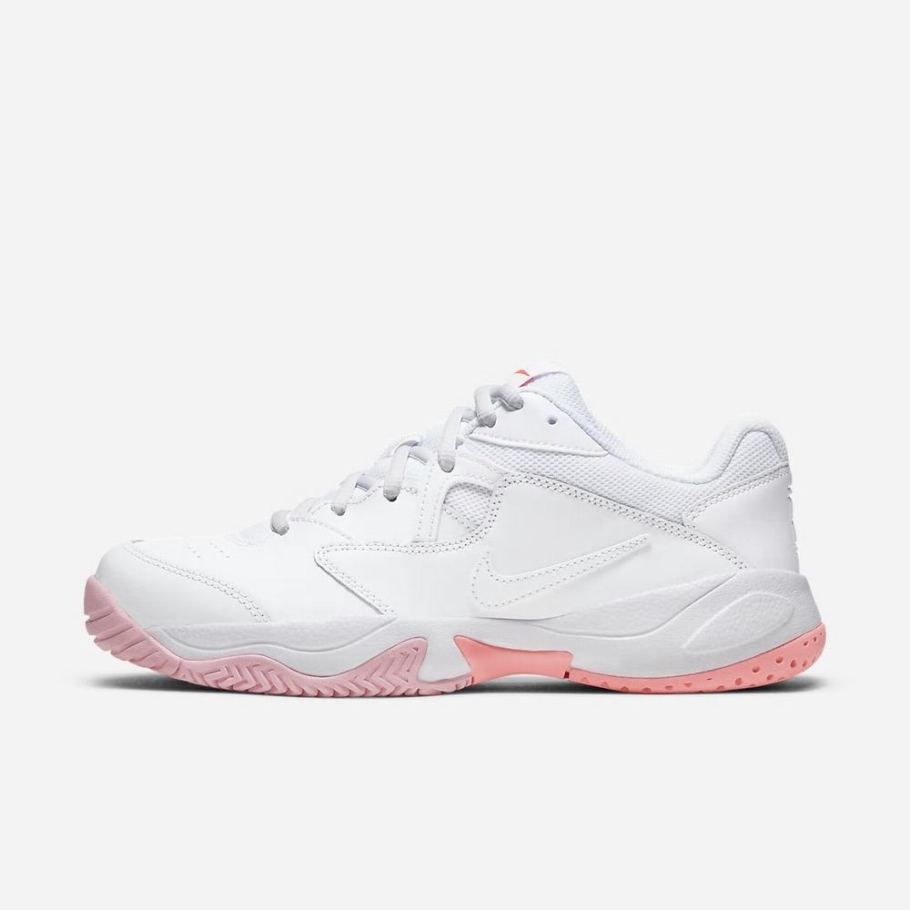 Chaussure De Tennis Nike NikeCourt Lite 2 Blanche 1963-057 White/Laser Crimson/Sunset Pulse/White Femme | UWO-75210982